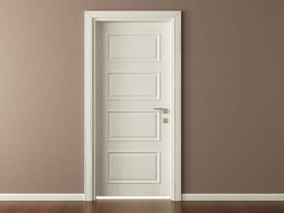 american panel door 3d render design